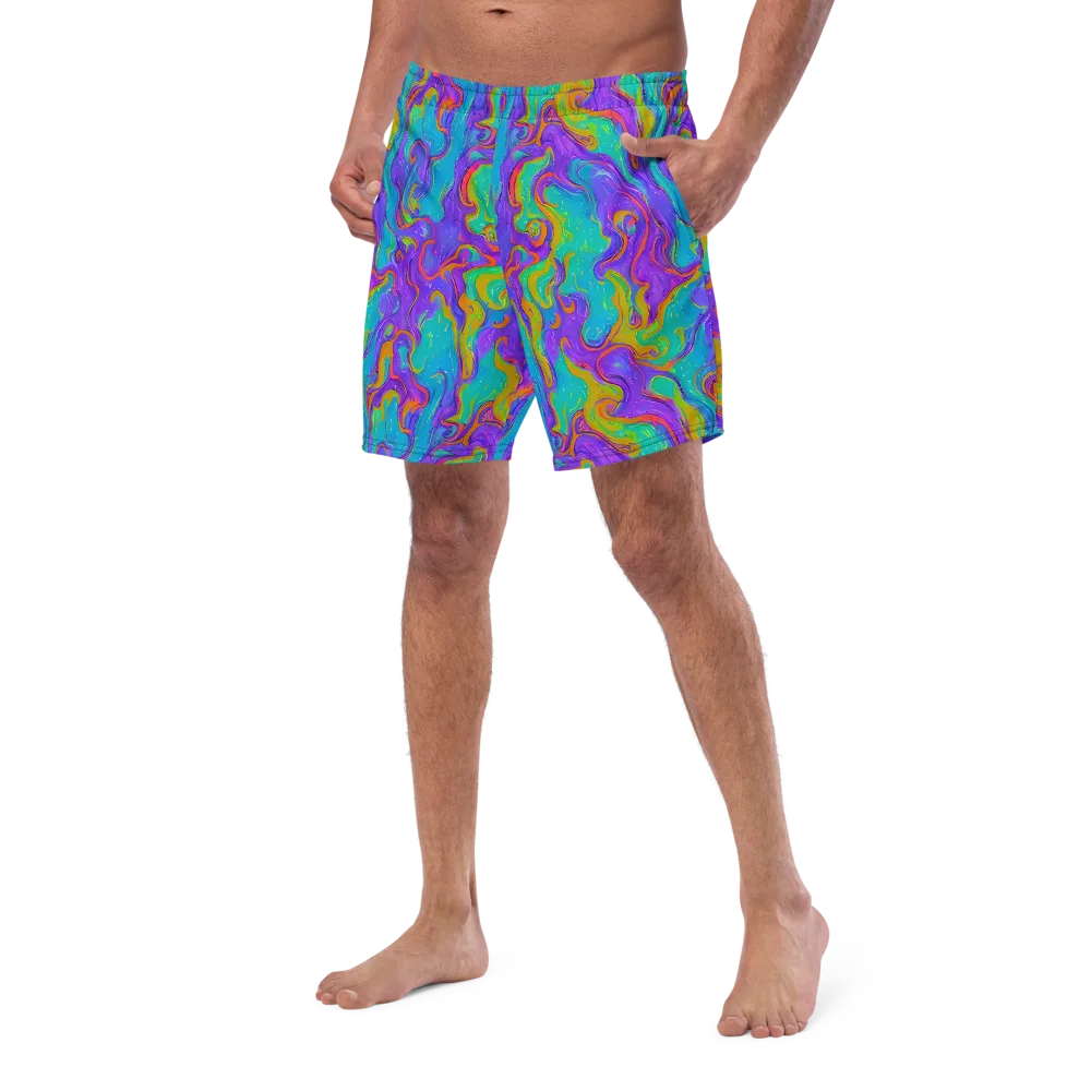 Aurora Fever on Swim Trunks — Left Front