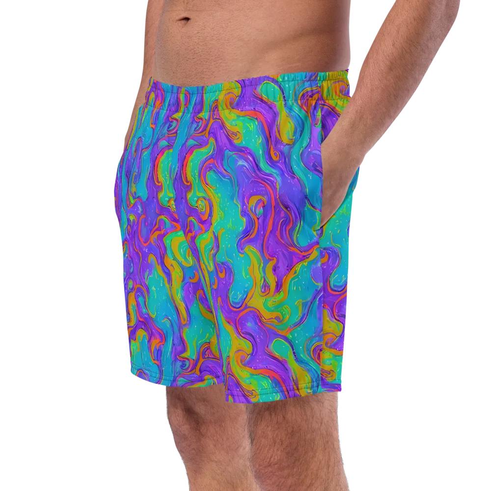 Aurora Fever on Swim Trunks — Left Front