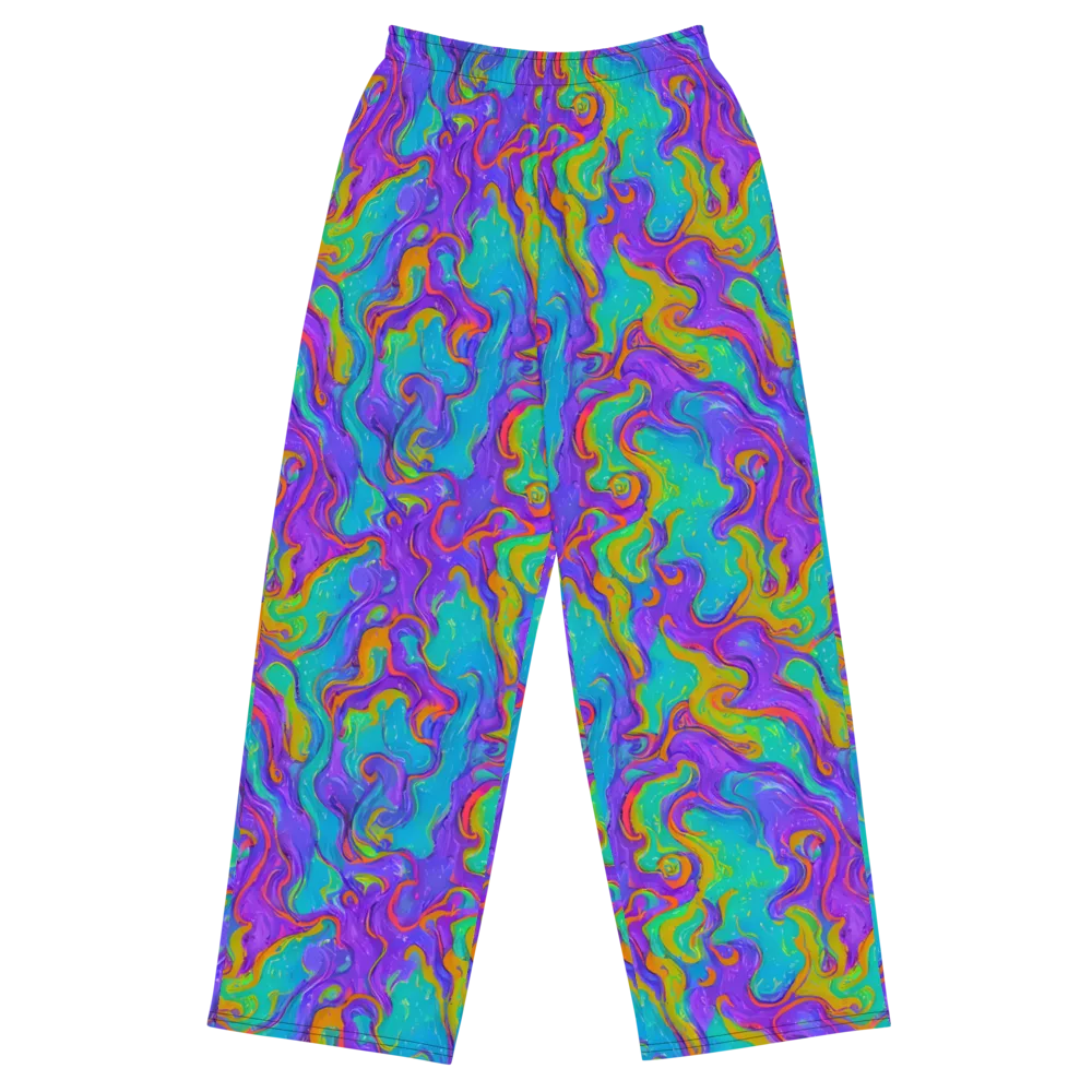 Aurora Fever on Wide-Leg Pants — Front