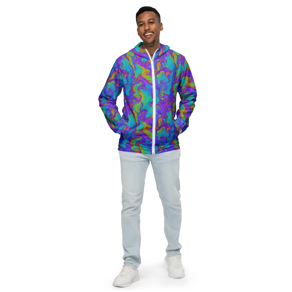 Aurora Fever on Men's Windbreaker — Front