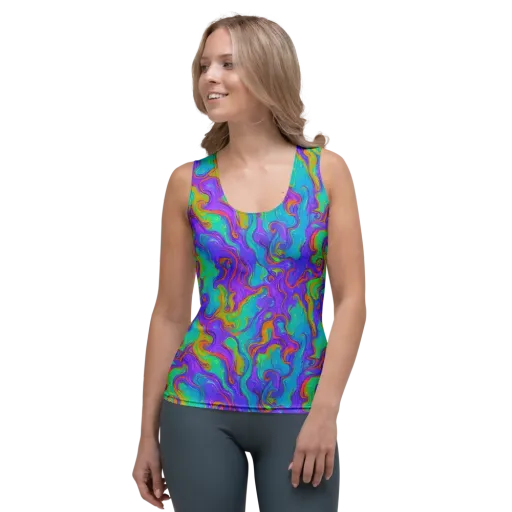 Aurora Fever on a Women's Tank Top