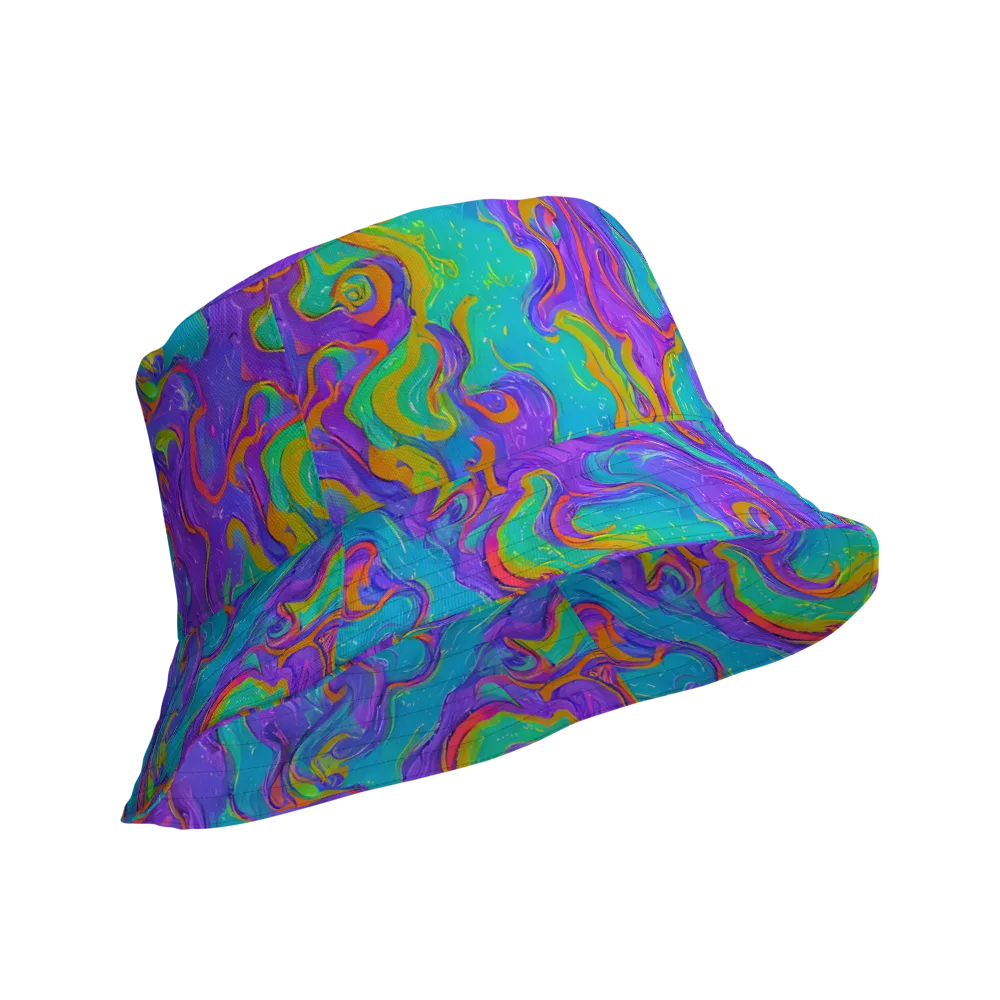 Aurora Fever on Reversible Bucket Hat — Product details Outside