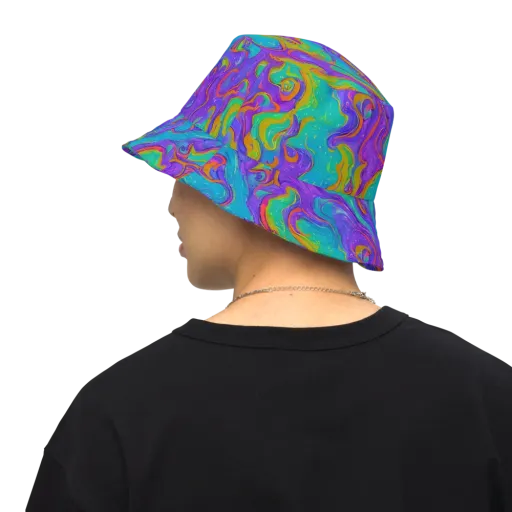 Aurora Fever on a Reversible Bucket Hat