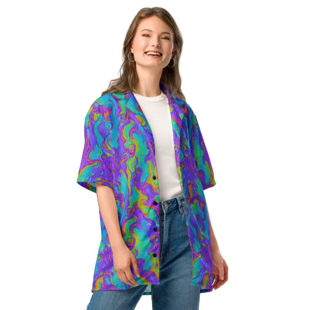 Aurora Fever on Button Shirt — Front