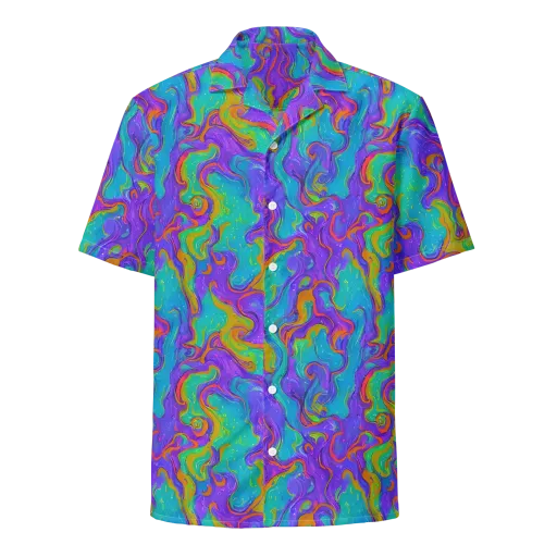 Aurora Fever on a Button Shirt