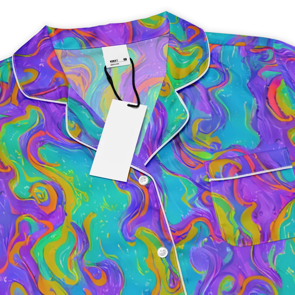 Aurora Fever on Women's Short Sleeve Pajama Top — Product details