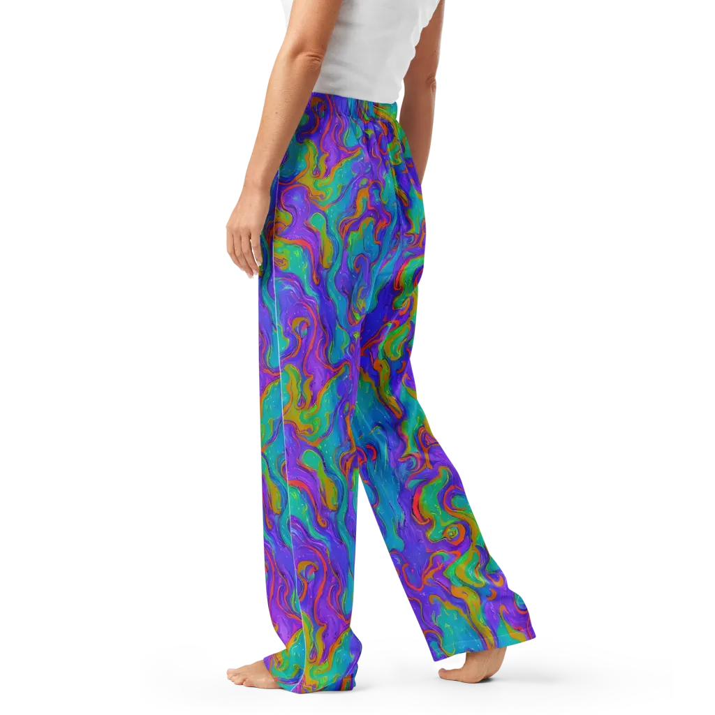 Aurora Fever on Women's Pajama Pants — Left