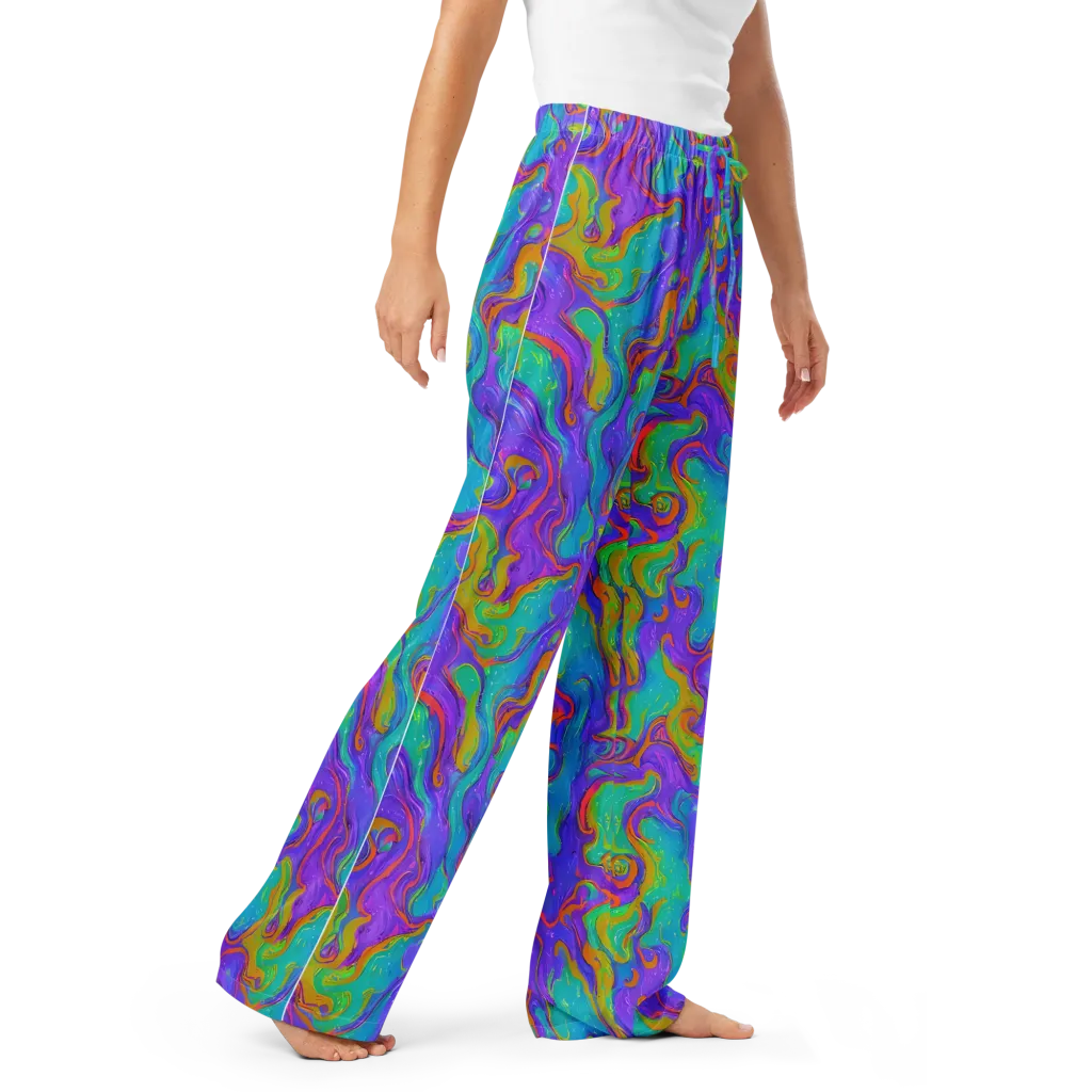 Aurora Fever on Women's Pajama Pants — Right Front