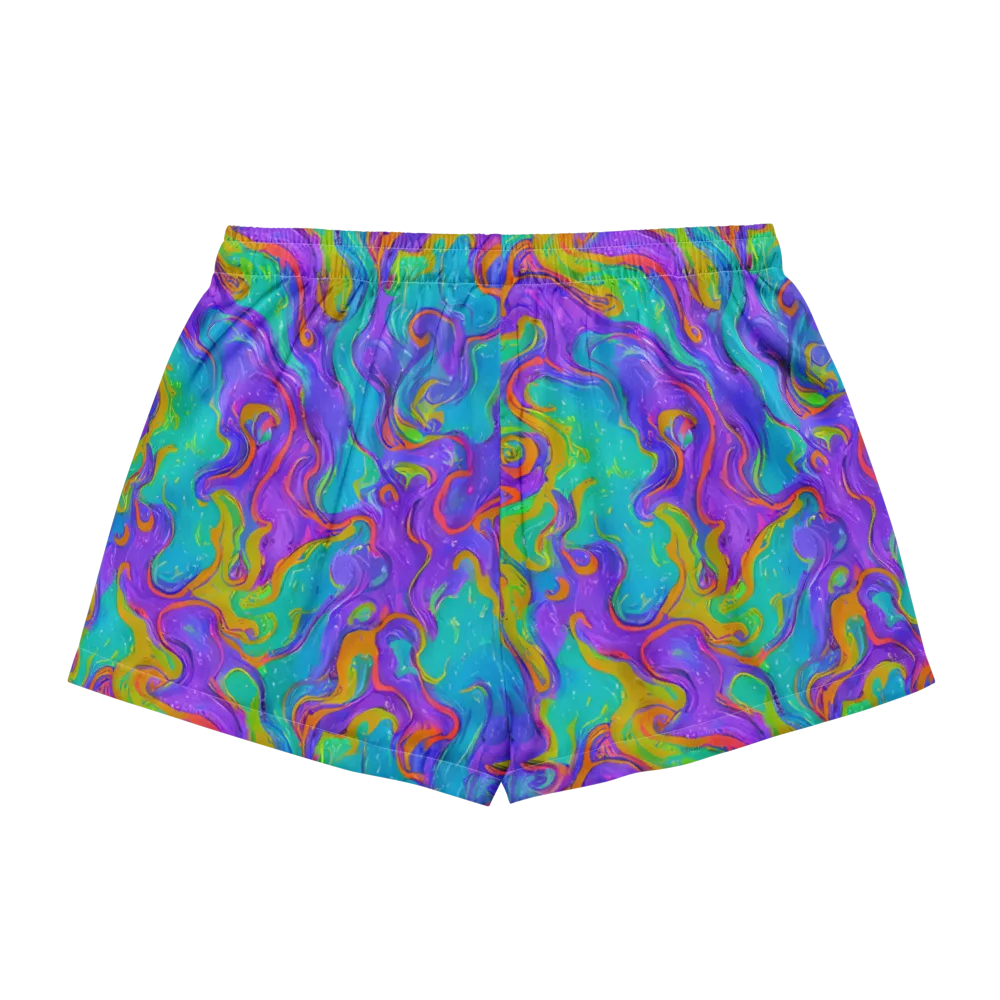 Aurora Fever on Women's Pajama Shorts — Back
