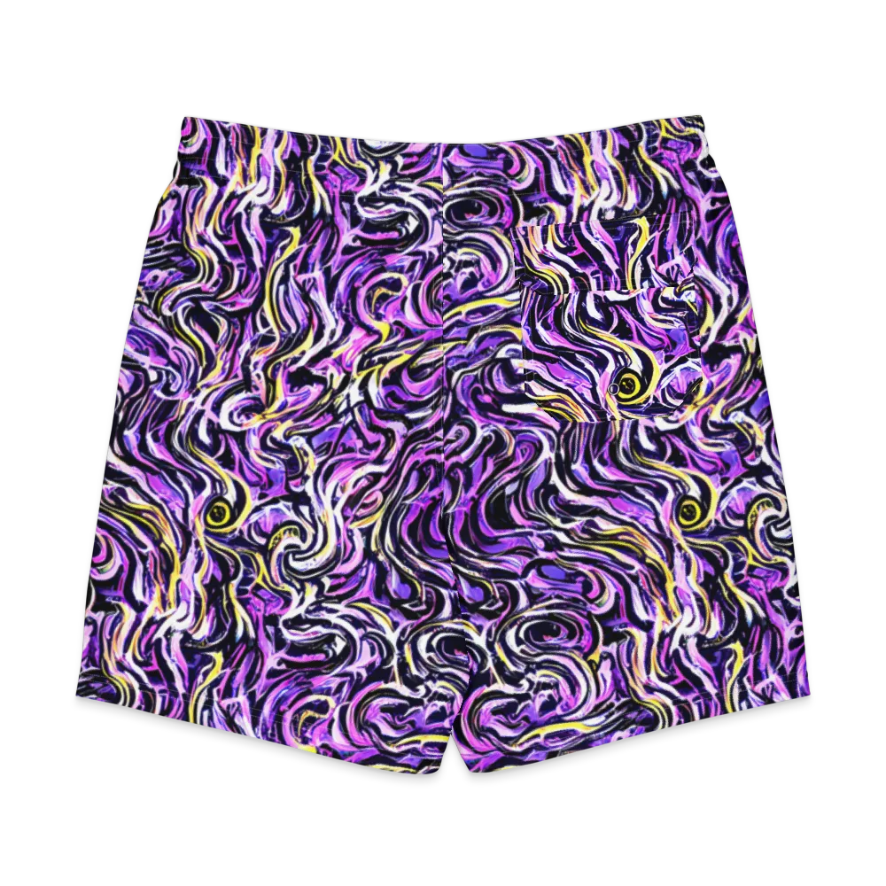 Electric Quicksilver on Men's Board Shorts — Back