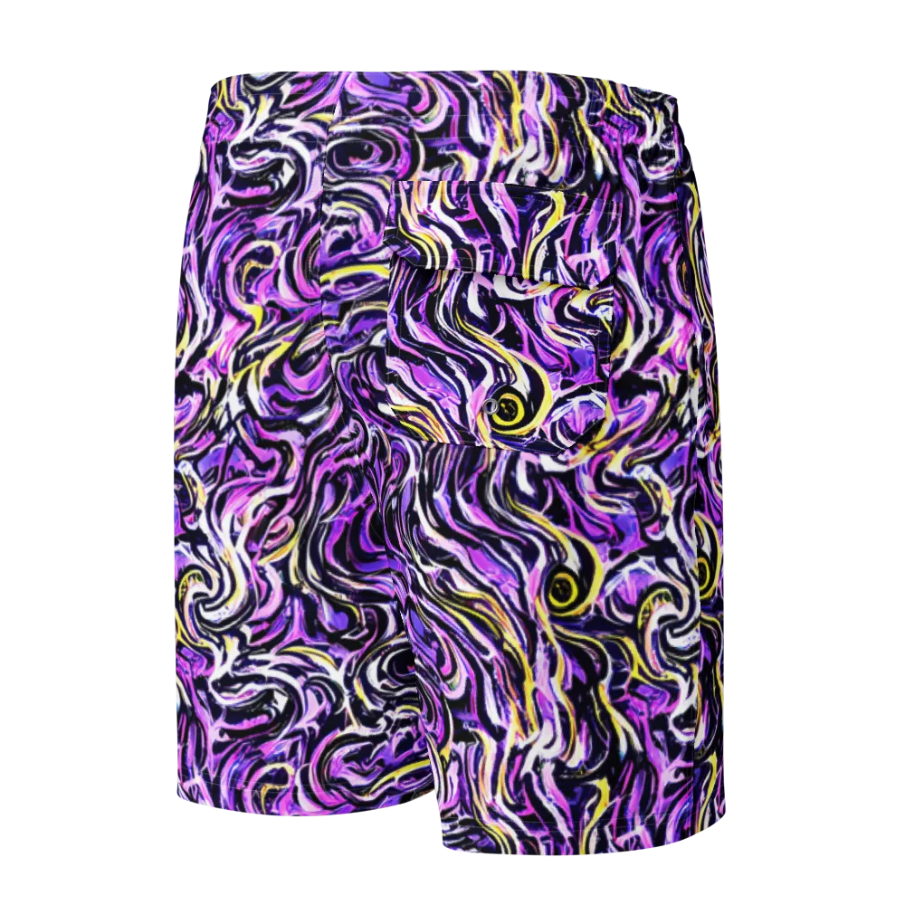 Electric Quicksilver on Men's Board Shorts — Back