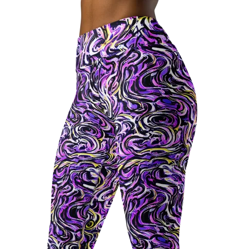 Electric Quicksilver on a Yoga Leggings