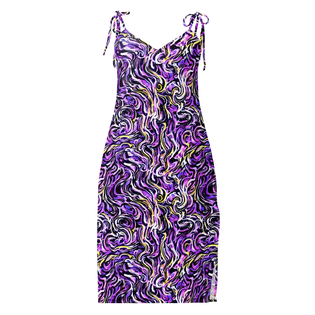 Electric Quicksilver on Slip Dress — Front
