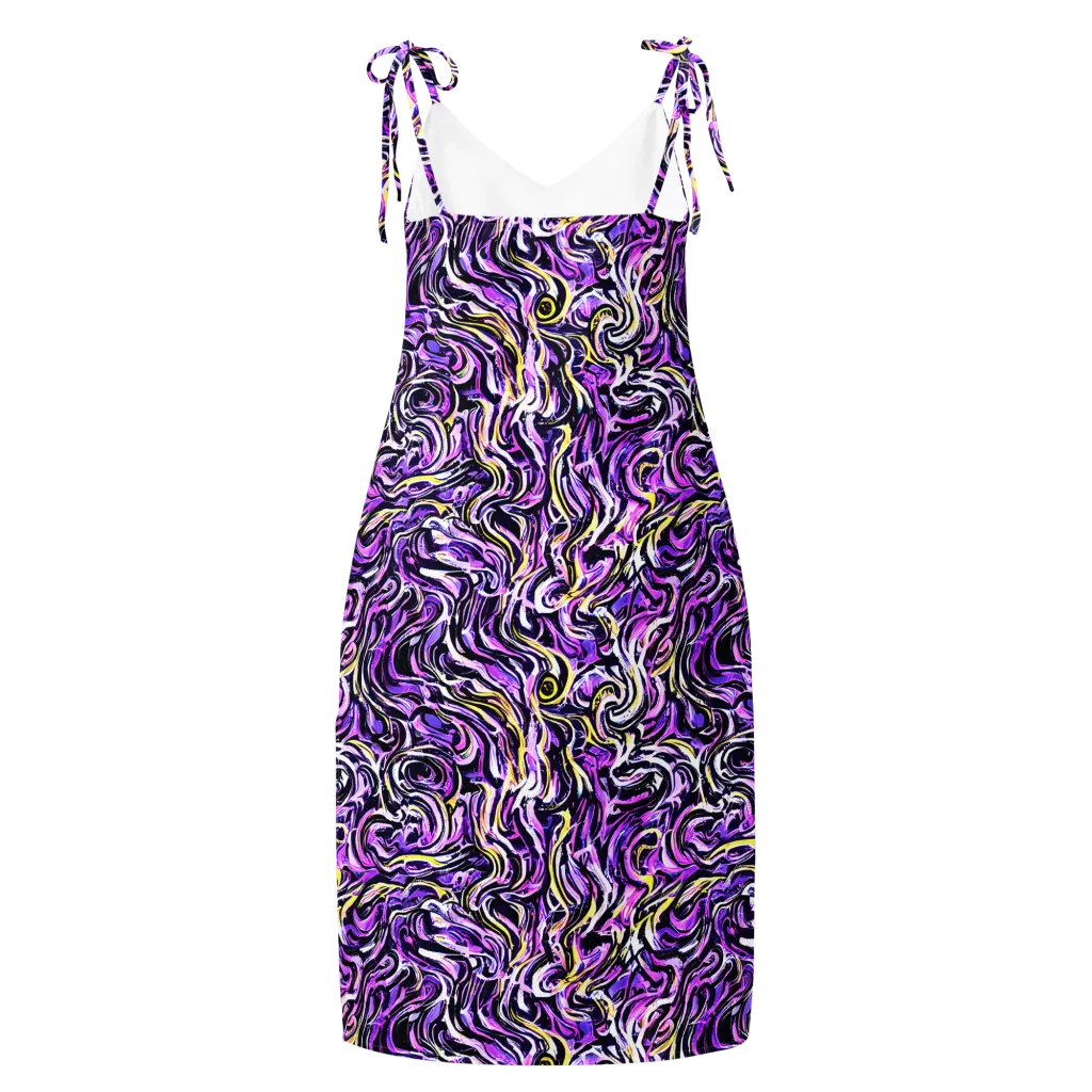 Electric Quicksilver on Slip Dress — Back