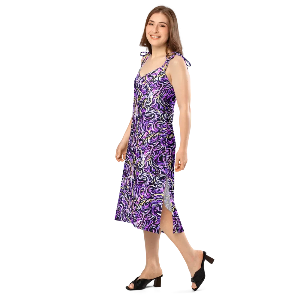 Electric Quicksilver on Slip Dress — Left Front