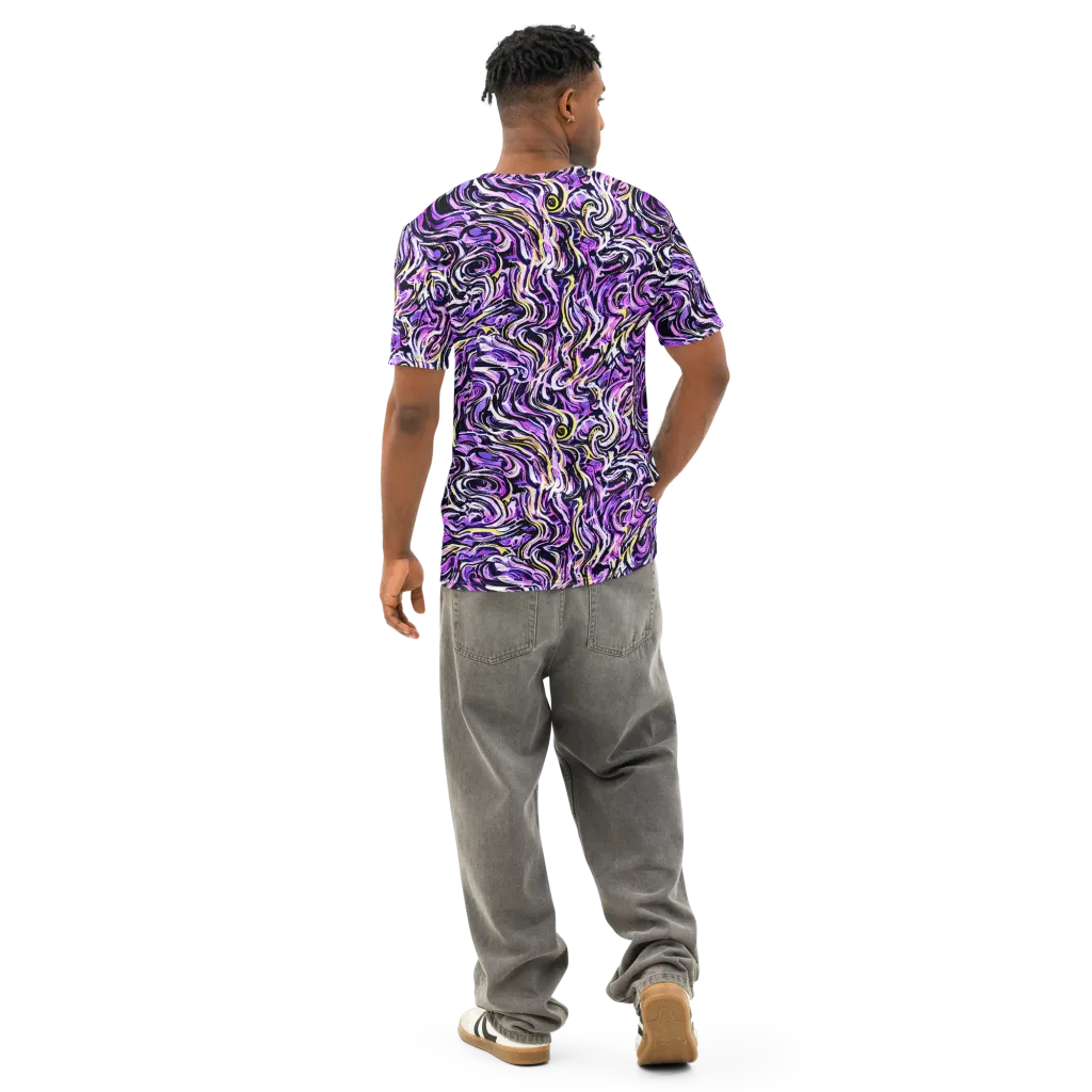 Electric Quicksilver on Men's Cotton Crew Neck T-Shirt — Back