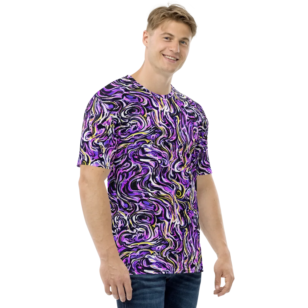 Electric Quicksilver on Men's Crew Neck T-Shirt — Right
