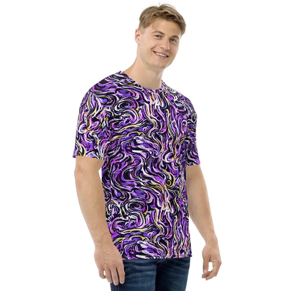 Electric Quicksilver on Men's Crew Neck T-Shirt — Right