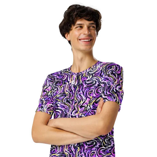 Electric Quicksilver on a Men's Crew Neck T-Shirt