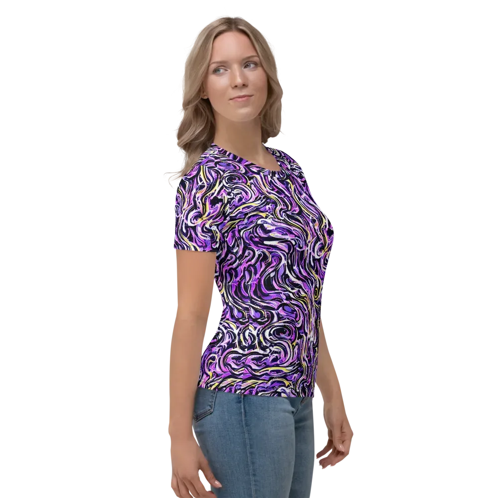 Electric Quicksilver on Women's Crew Neck T-Shirt — Right