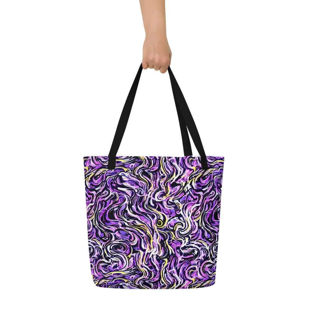Electric Quicksilver on Large Tote Bag W/ Pocket — Front