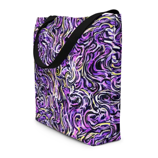 Electric Quicksilver on a Large Tote Bag W/ Pocket