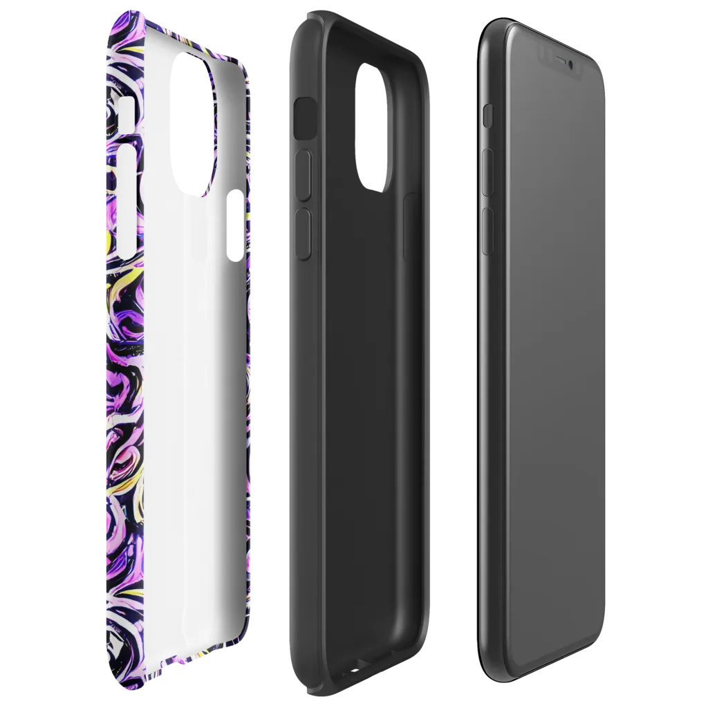 Electric Quicksilver on Tough Case for iPhone® — Right