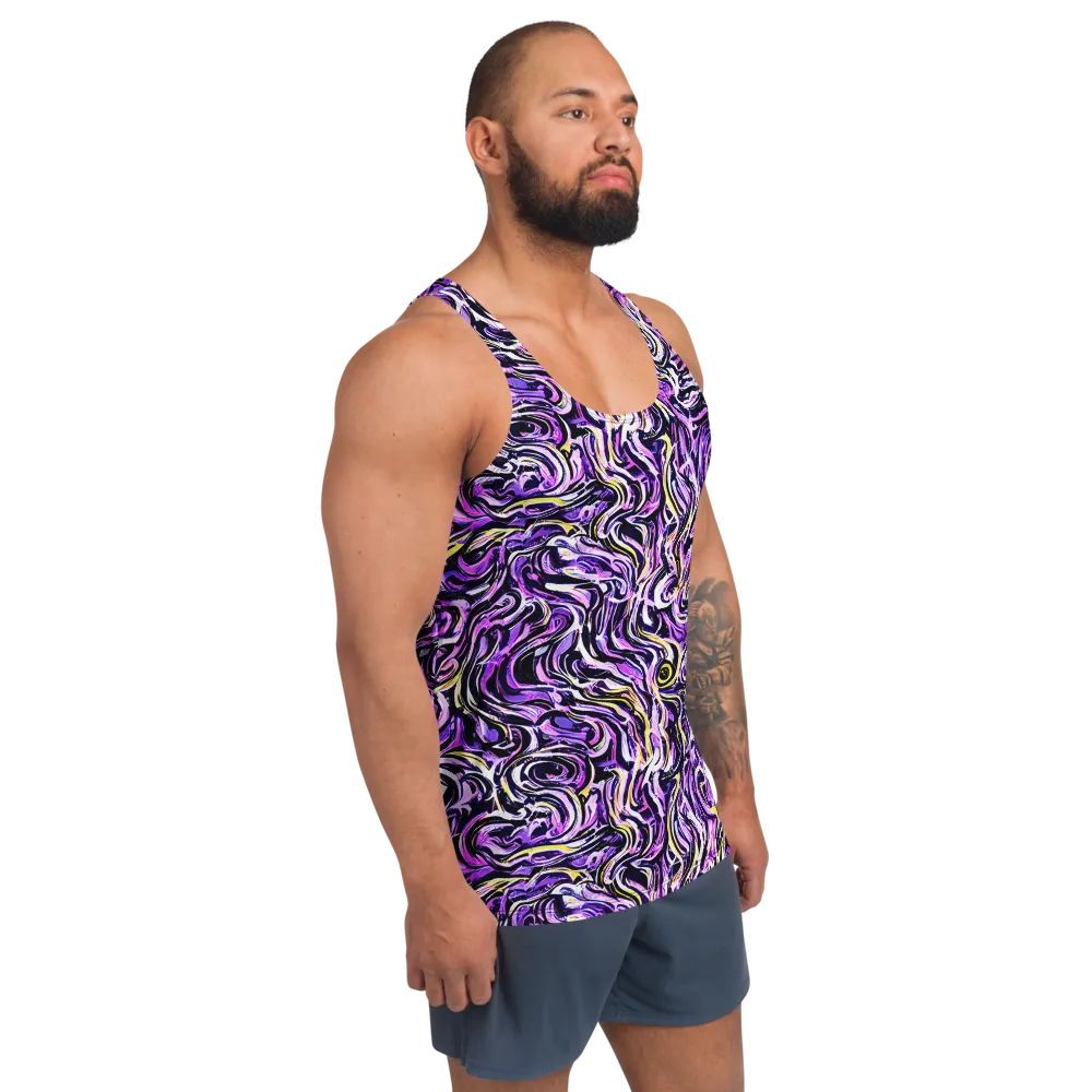 Electric Quicksilver on Men's Tank Top — Right Front