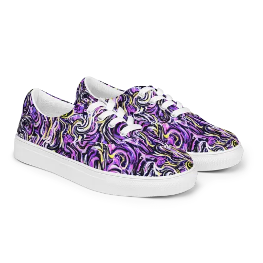 Electric Quicksilver on a Men's Lace-Up Canvas Shoes