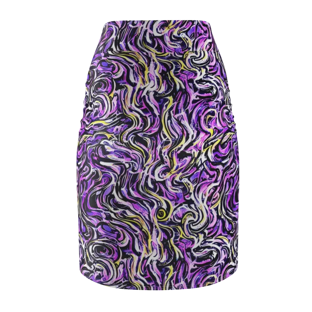 Electric Quicksilver on Pencil Skirt — Back
