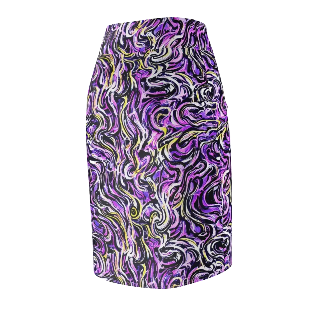 Electric Quicksilver on Pencil Skirt — Back Side