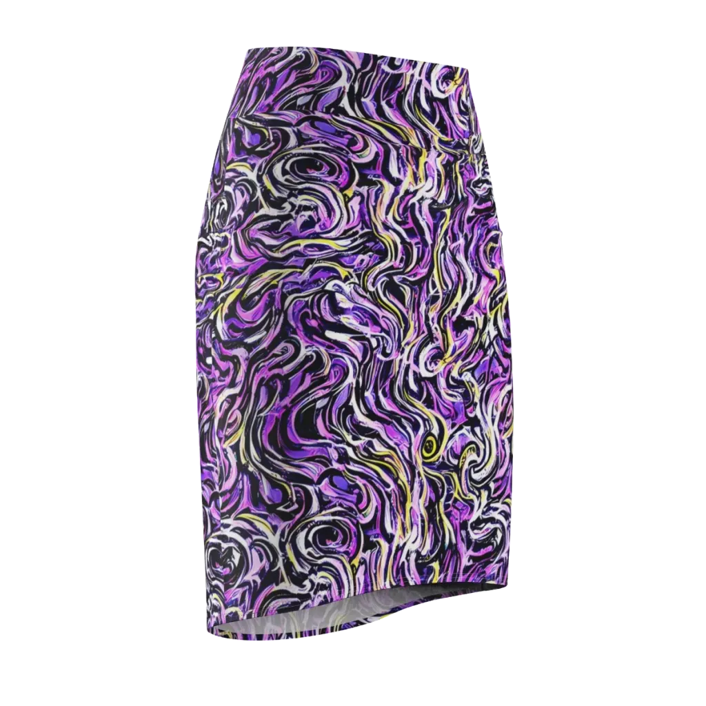 Electric Quicksilver on Pencil Skirt — Front Side
