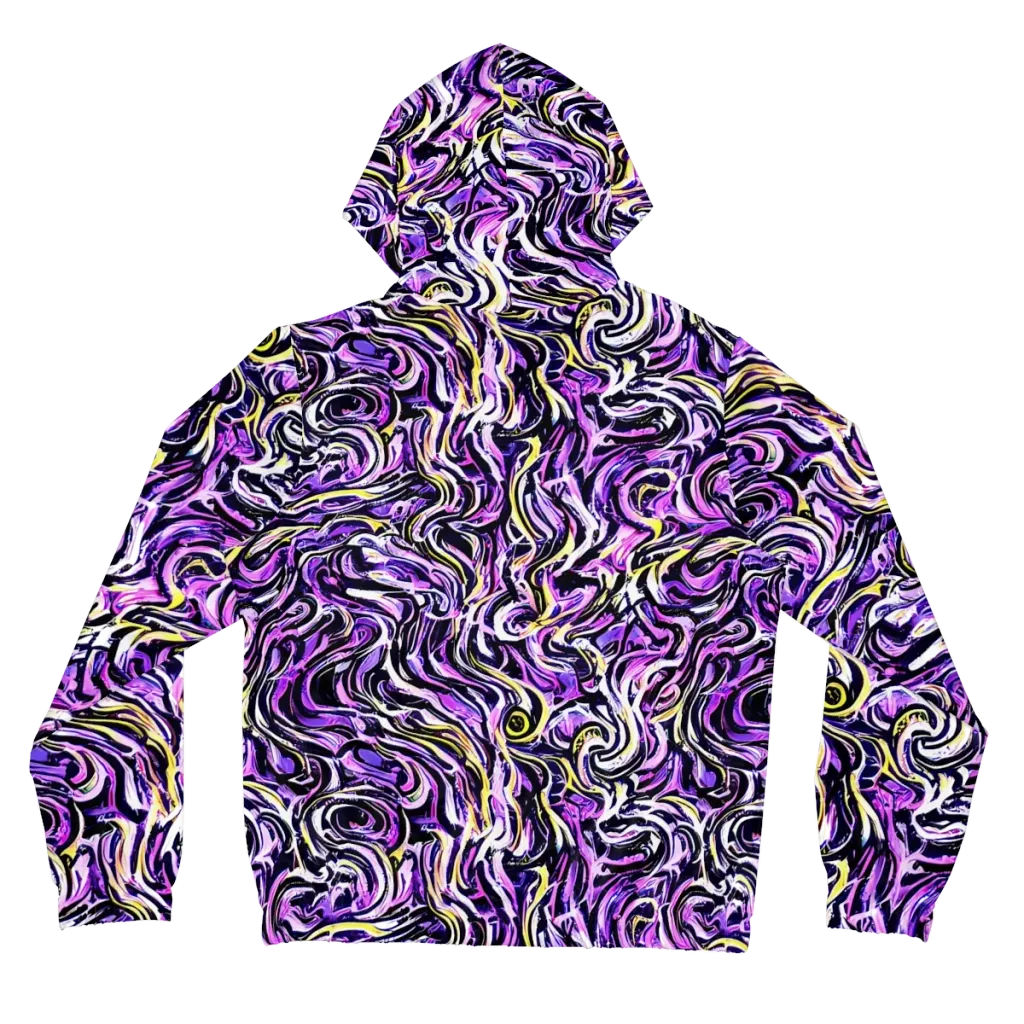 Electric Quicksilver on Women's Full-Zip Hoodie — Back