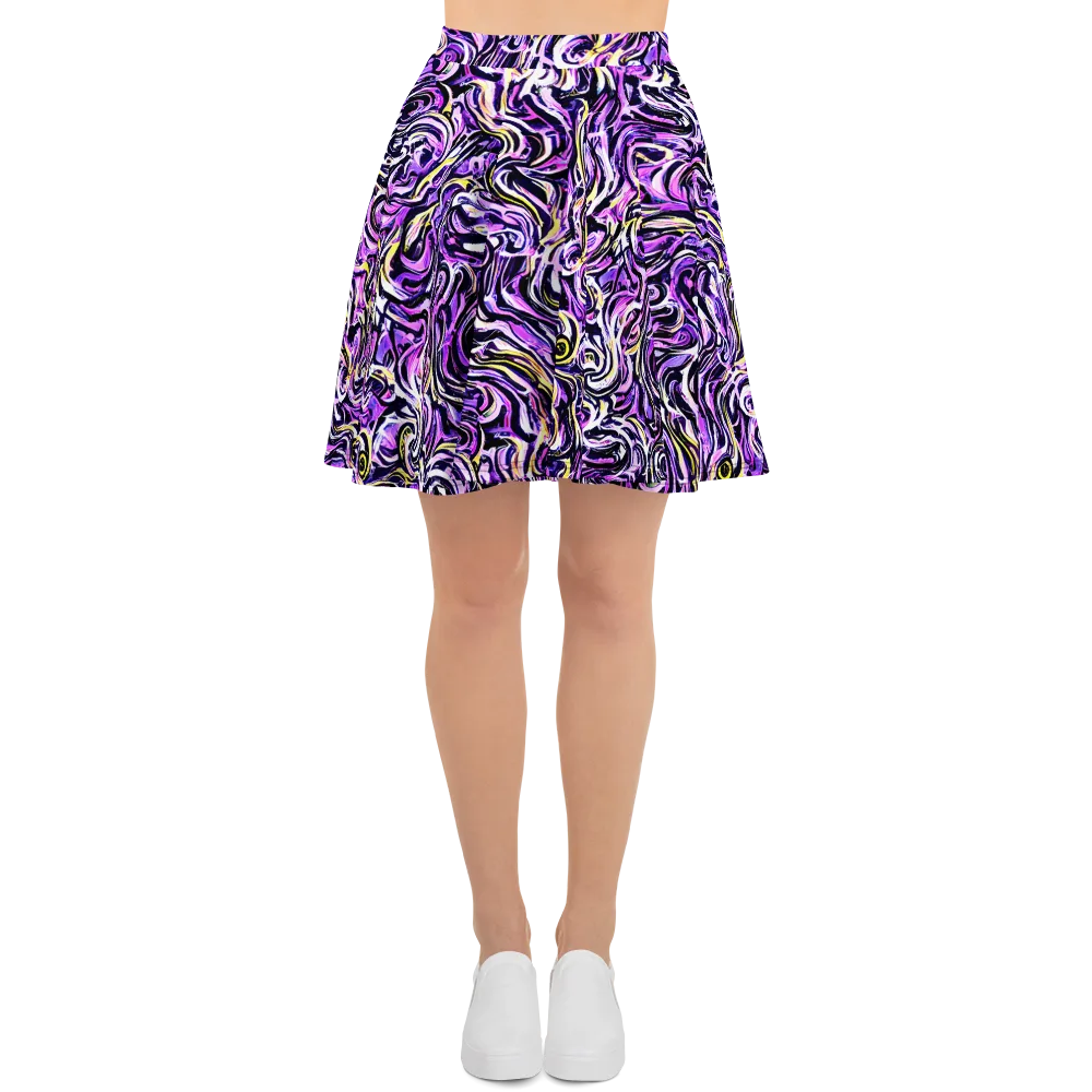 Electric Quicksilver on Skater Skirt — Front
