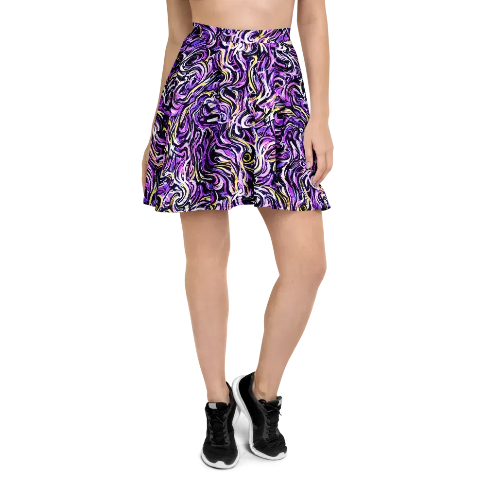 Electric Quicksilver on Skater Skirt — Front