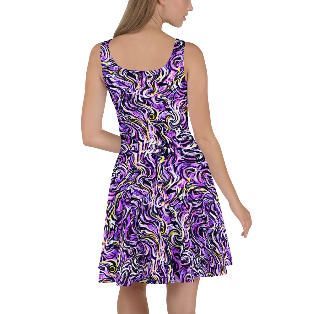 Electric Quicksilver on Skater Dress — Back