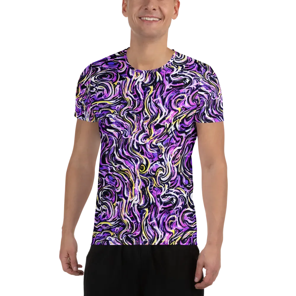 Electric Quicksilver on Men's Athletic T-Shirt — Front