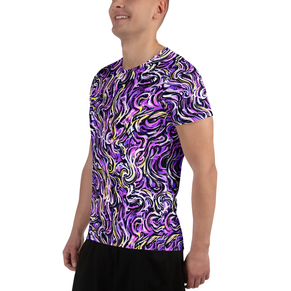 Electric Quicksilver on Men's Athletic T-Shirt — Left