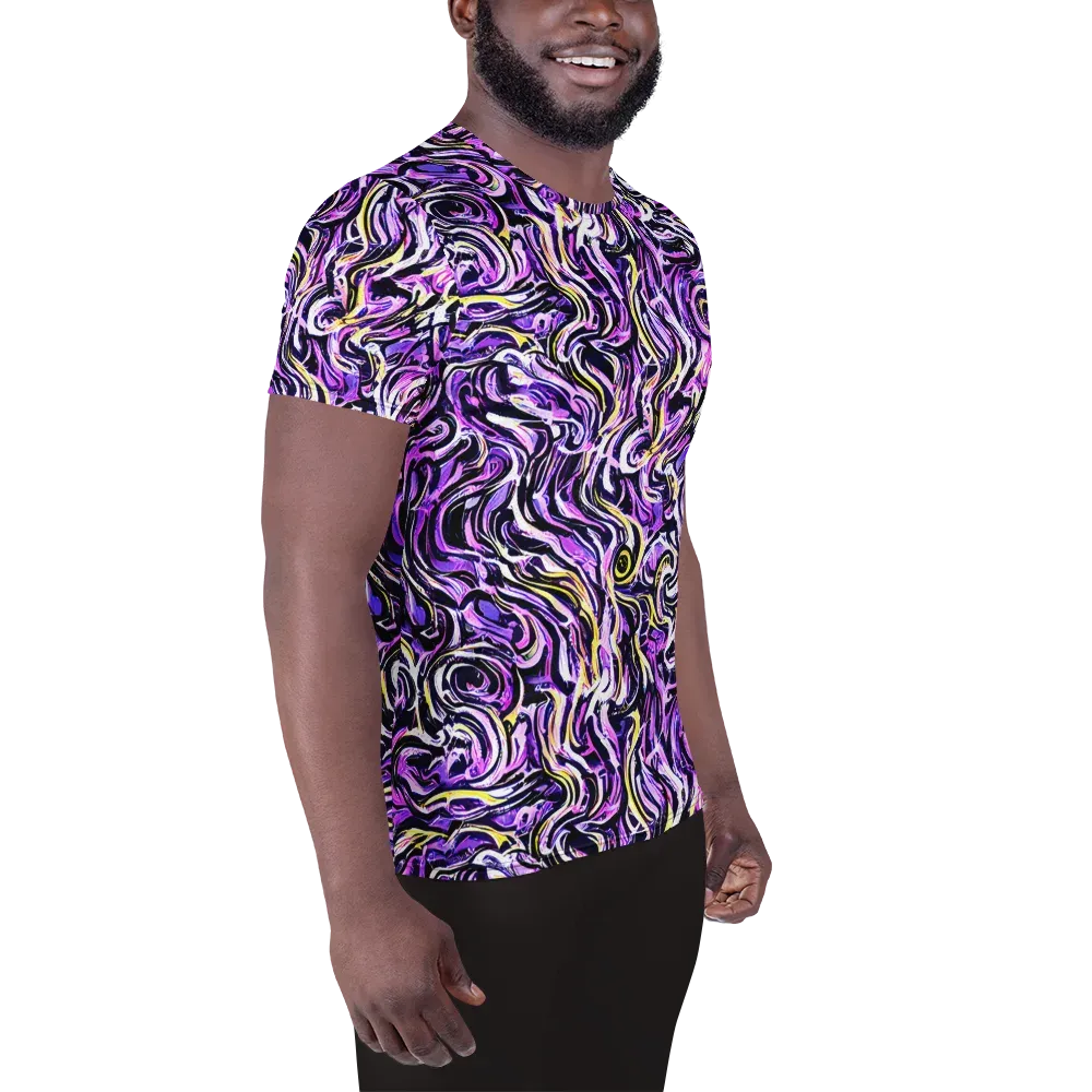 Electric Quicksilver on Men's Athletic T-Shirt — Right