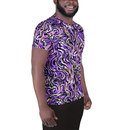 Electric Quicksilver on a Men's Athletic T-Shirt