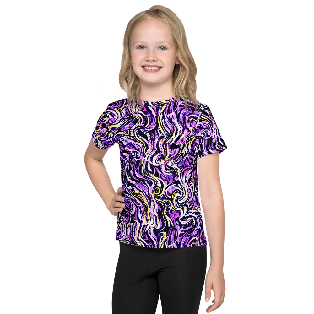 Electric Quicksilver on Kids Crew Neck T-Shirt — Front
