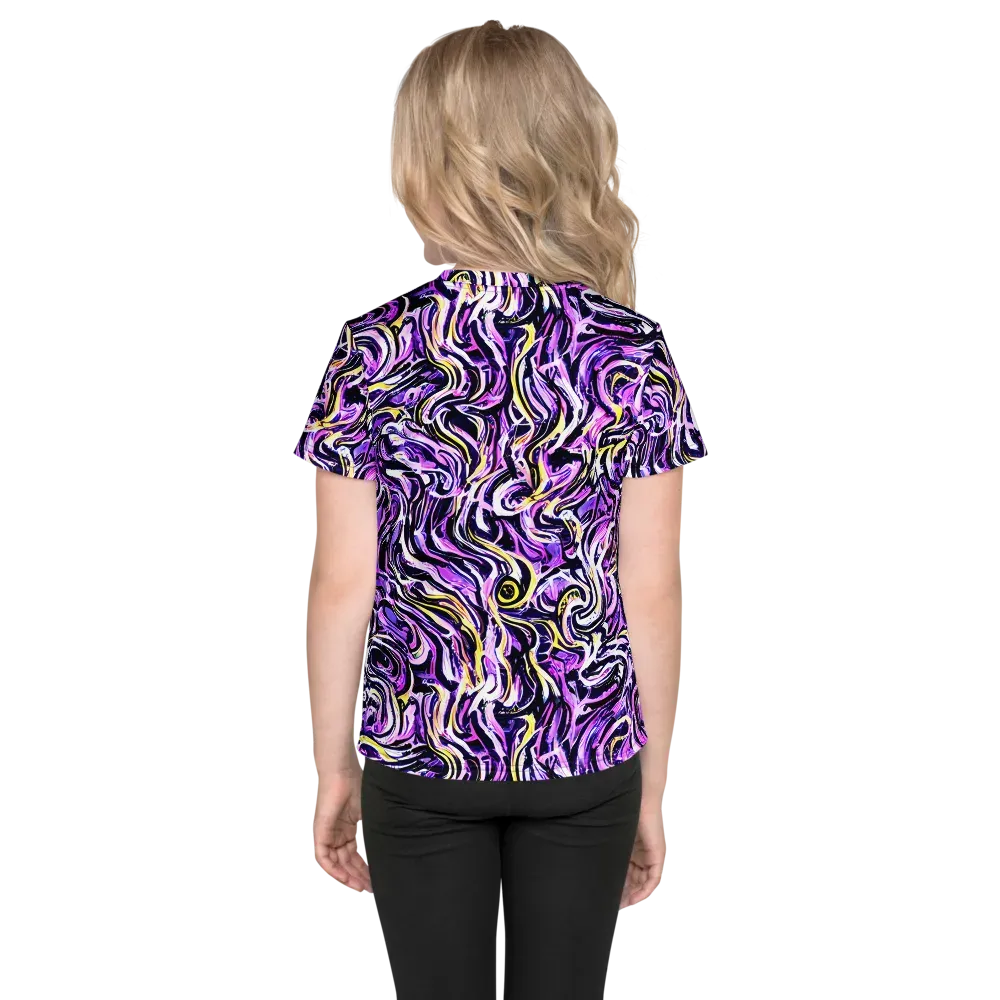 Electric Quicksilver on Kids Crew Neck T-Shirt — Back