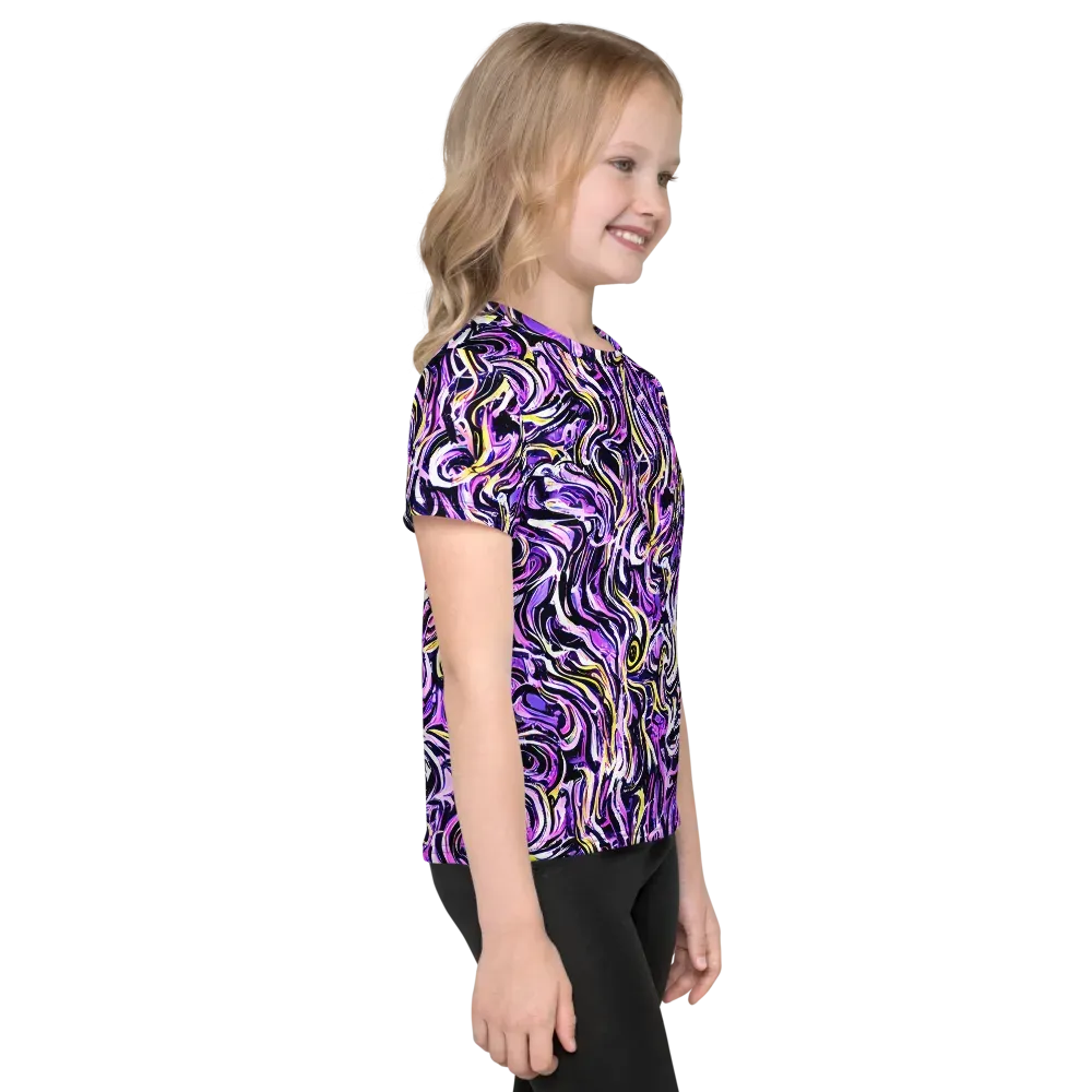 Electric Quicksilver on Kids Crew Neck T-Shirt — Right