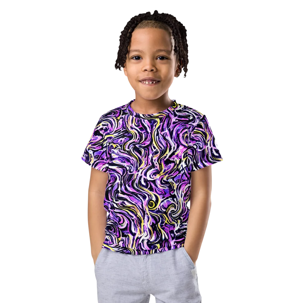Electric Quicksilver on Kids Crew Neck T-Shirt — Front