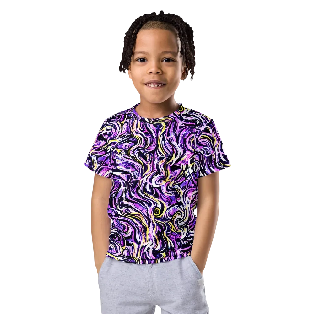 Electric Quicksilver on Kids Crew Neck T-Shirt — Front