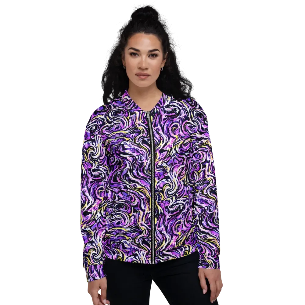 Electric Quicksilver on Bomber Jacket — Front