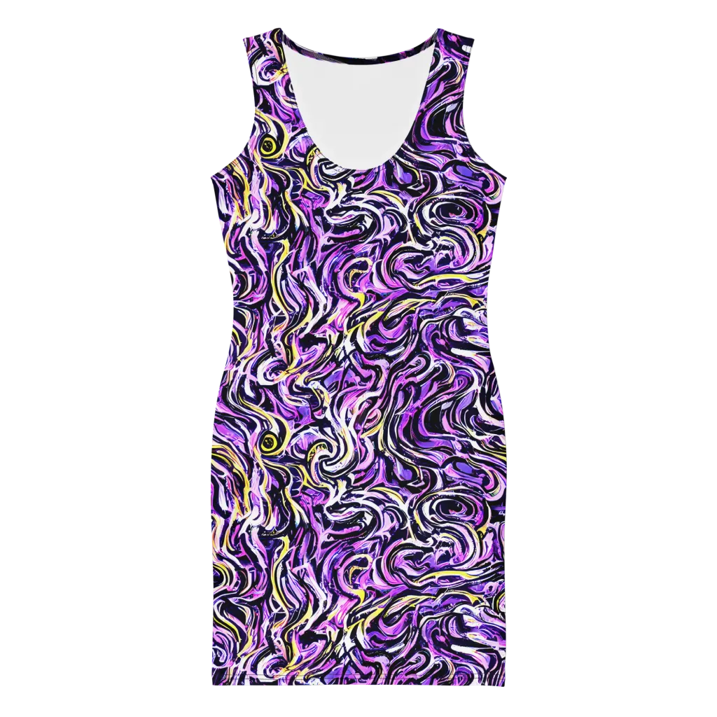 Electric Quicksilver on Bodycon Dress — Front