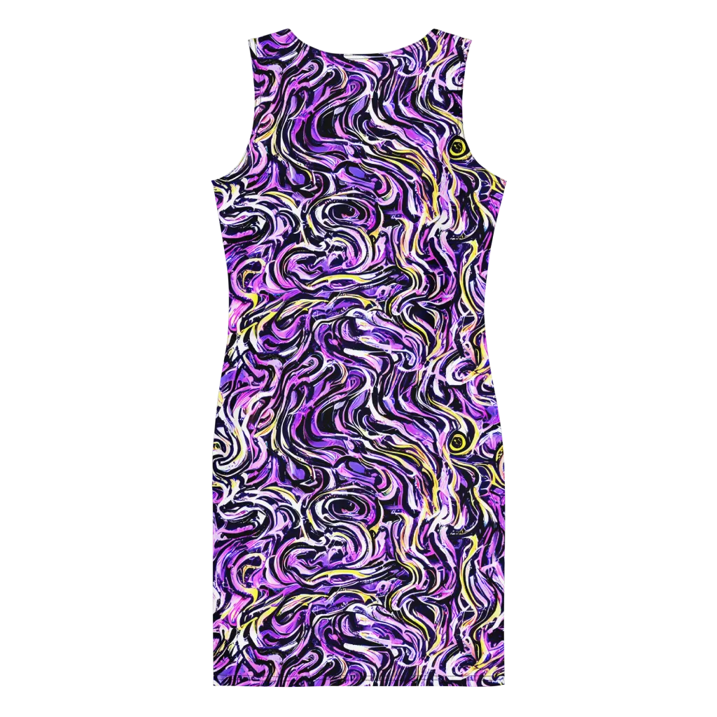 Electric Quicksilver on Bodycon Dress — Back