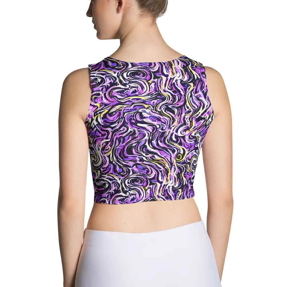 Electric Quicksilver on Crop Top — Back