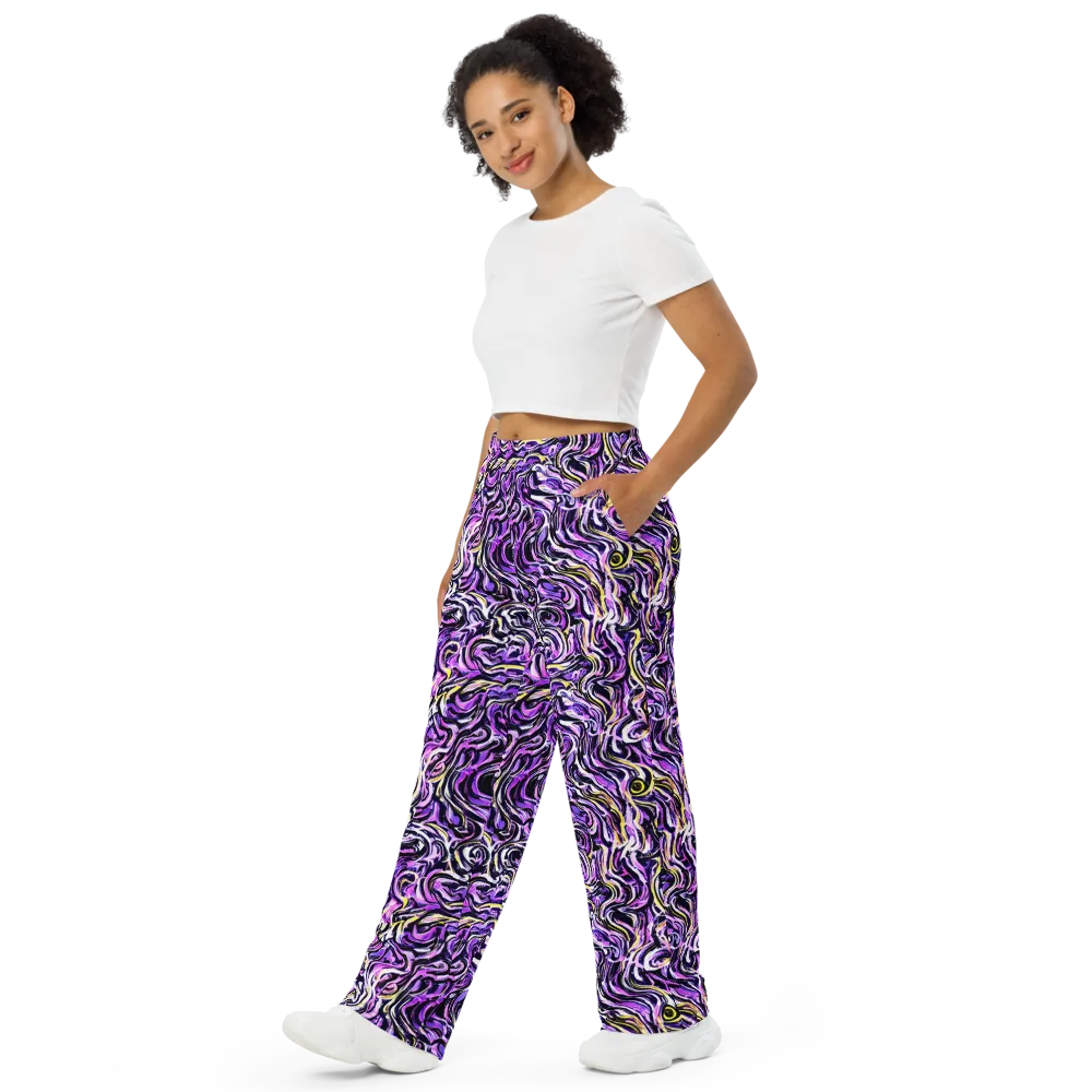 Electric Quicksilver on Wide-Leg Pants — Left Front